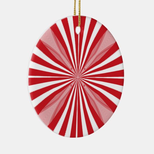 Peppermint Candy Keramikornament (Rechts)