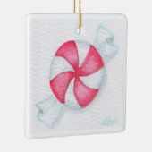 Peppermint Candy Keramikornament (Rechts)