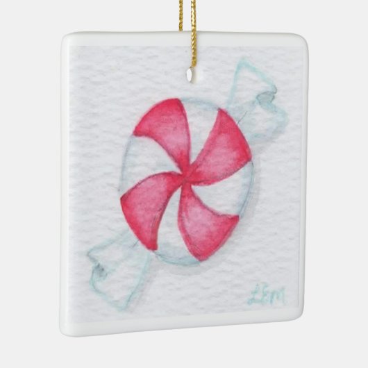 Peppermint Candy Keramikornament (Rechts)