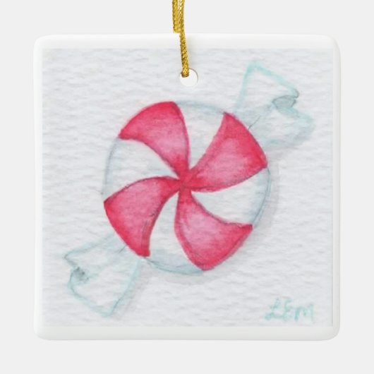 Peppermint Candy Keramikornament (Vorderseite)