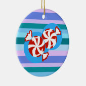 Peppermint Candy Keramikornament (Rechts)