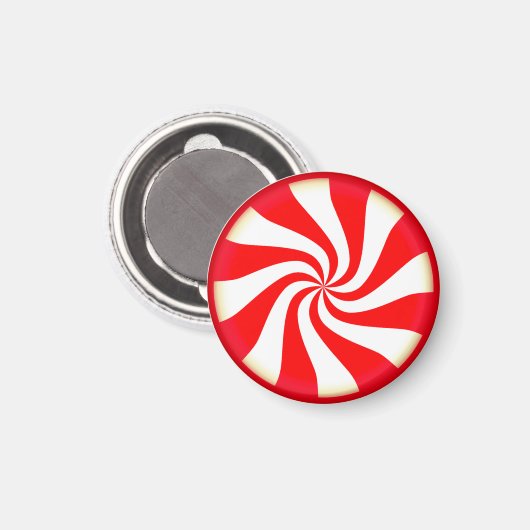 Peppermint Candy Magnet (Vorderseite/Rückseite)