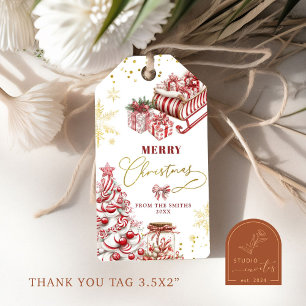 Peppermint Candy Merry Weihnachtsgeschenke Tags Geschenkanhänger