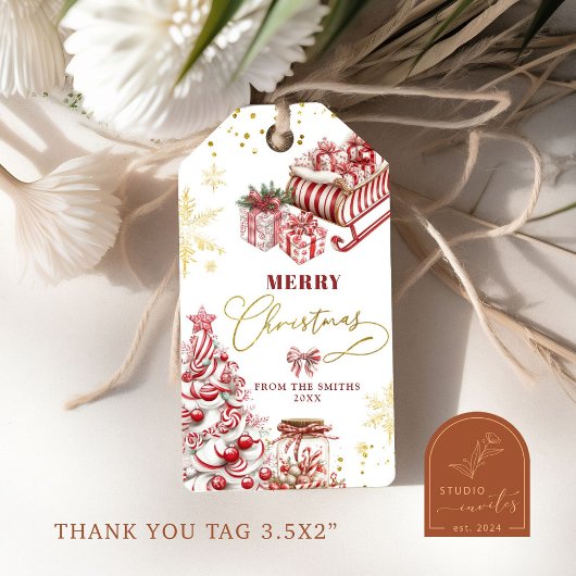 Peppermint Candy Merry Weihnachtsgeschenke Tags Geschenkanhänger