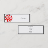 Peppermint Candy Mini Visitenkarte (Vorne/Hinten)