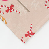 Peppermint Candy Mints Weihnachten, Bonbons Fleecedecke (Ecke)
