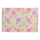 Peppermint Candy Mints Weihnachten, Bonbons Kissenbezug (Rückseite)