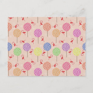 Peppermint Candy Mints Weihnachten, Bonbons Postkarte