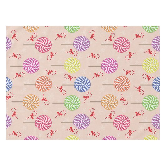 Peppermint Candy Mints Weihnachten, Bonbons Tischdecke (Vorderseite (Horizontal))