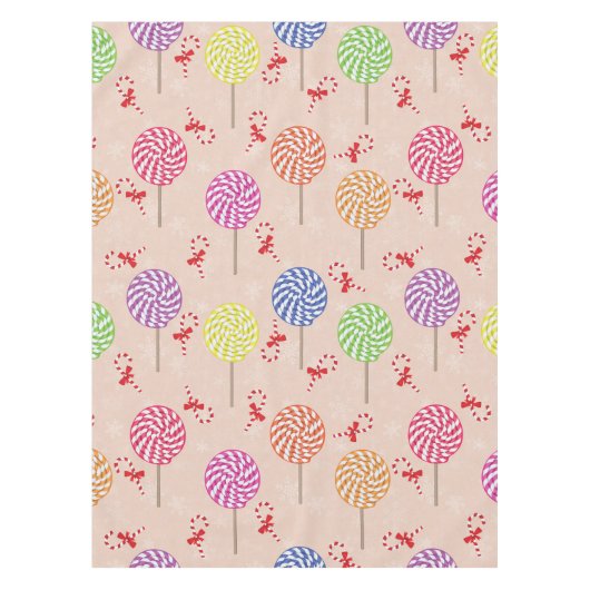 Peppermint Candy Mints Weihnachten, Bonbons Tischdecke (Vorderseite)