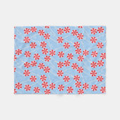 Peppermint Candy Mints Weihnachten Fleecedecke (Vorderseite (Horizontal))