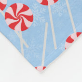 Peppermint Candy Mints Weihnachten Fleecedecke (Ecke)