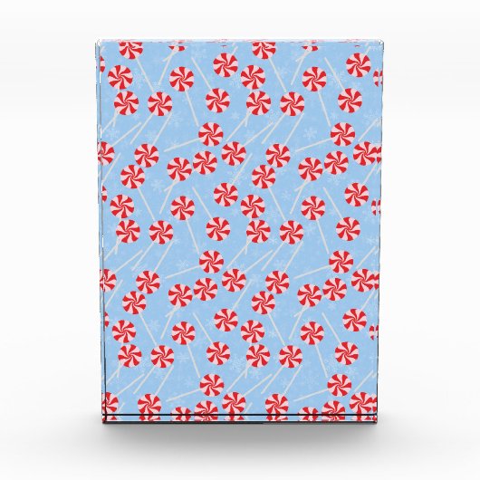 Peppermint Candy Mints Weihnachten Fotoblock (Vorderseite)
