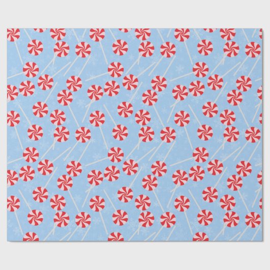 Peppermint Candy Mints Weihnachten Geschenkpapier (Flach)