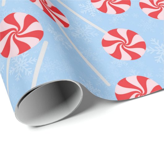 Peppermint Candy Mints Weihnachten Geschenkpapier (Rolleneckpunkt)