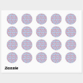 Peppermint Candy Mints Weihnachten Runder Aufkleber (Blatt)