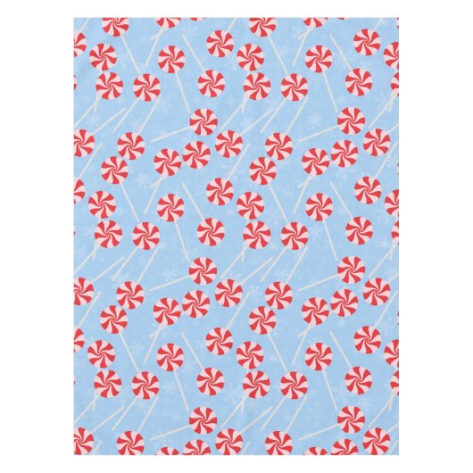 Peppermint Candy Mints Weihnachten Tischdecke (Vorderseite)
