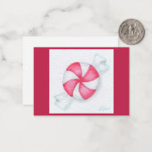 Peppermint Candy Mitteilungskarte (Vorderseite/Rückseite Beispiel)