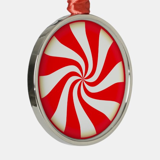 Peppermint Candy Ornament Aus Metall (Rechts)