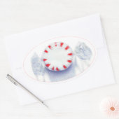 PEPPERMINT CANDY Oval Stickers (Umschlag)