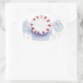 PEPPERMINT CANDY Oval Stickers (Tasche)