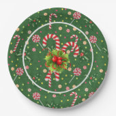 Peppermint Candy Paper Plate Pappteller (Vorderseite)