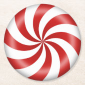 Peppermint Candy Paper Untersetzer (Vorderseite)