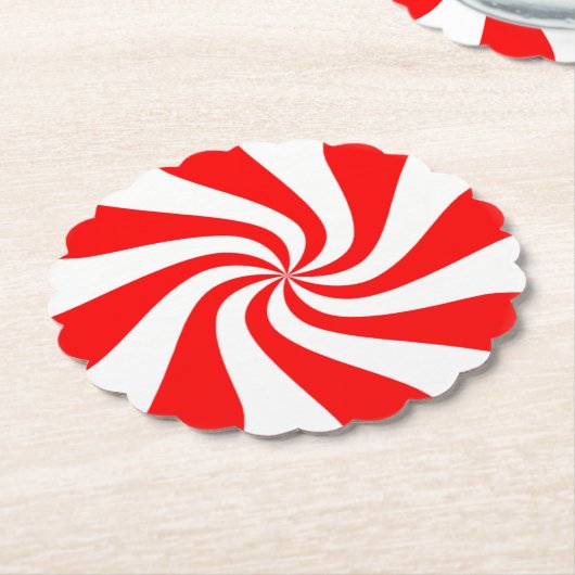 Peppermint Candy Paper Untersetzer Set (angewinkelt)