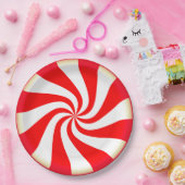 Peppermint Candy Pappteller (Party)