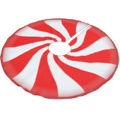Peppermint Candy Polyester Weihnachtsbaumdecke (Schrägansicht)