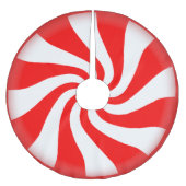 Peppermint Candy Polyester Weihnachtsbaumdecke (Vorderseite)
