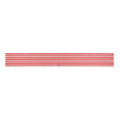 Peppermint Candy Red Stripe Ripsband (Vorderseite)