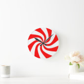 Peppermint Candy Runde Wanduhr (Zuhause)