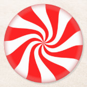 Peppermint Candy Runder Pappuntersetzer (Vorderseite)