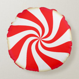 Peppermint Candy Rundes Kissen