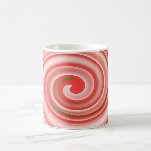 Peppermint Candy Swirl Kaffeetasse (Mittel)