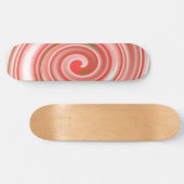 Peppermint Candy Swirl Skateboard (Horizontal)