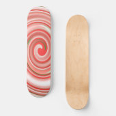 Peppermint Candy Swirl Skateboard (Vorderseite)