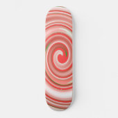 Peppermint Candy Swirl Skateboard (Vorderseite)