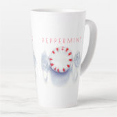 PEPPERMINT CANDY Tall Latte Tasse + Text (Rechte Ecke)