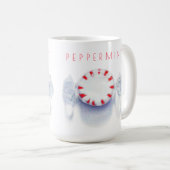 PEPPERMINT CANDY Tall White Tasse + Text (VorderseiteRechts)