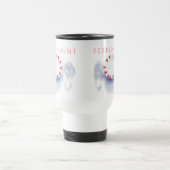 PEPPERMINT CANDY Travel Mug + Text Reisebecher (Mittel)