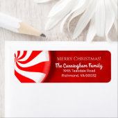 Peppermint Candy Weihnachts-Rücksendeadressen-Aufk (Insitu)