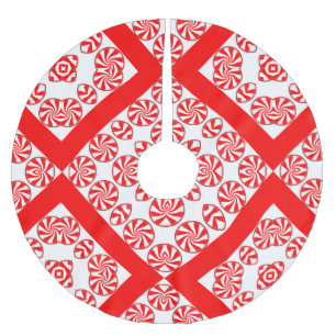 Peppermint Candy Weihnachtsbaum-Rock Polyester Weihnachtsbaumdecke