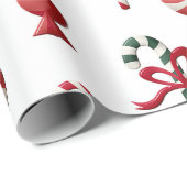 Peppermint Candy Weihnachtswrapping Paper Geschenkpapier (Rolleneckpunkt)
