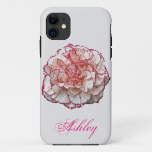 Peppermint Carnation Blume mit/ Name Case-Mate iPhone Hülle