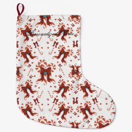 Peppermint Charm Christmas Stocking Großer Weihnachtsstrumpf