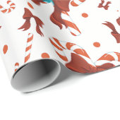 Peppermint Charm Wrapping Paper Geschenkpapier (Rolleneckpunkt)