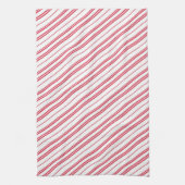 Peppermint Christmas Candy Cane Stripes Geschirrtuch (Vertikal)
