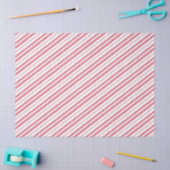 Peppermint Christmas Candy Cane Stripes Seidenpapier (Basteln)